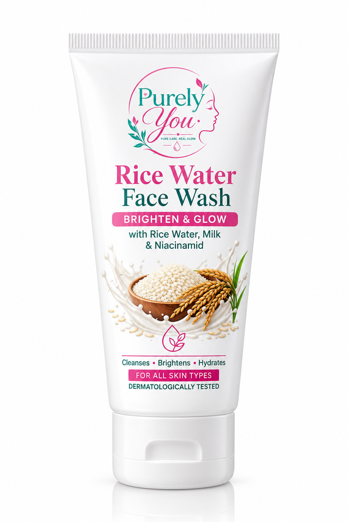 Purely You Rice Water Face Wash | Brighten & Glow with Niacinamide & Milk
